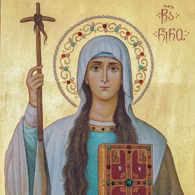 semi-precious icon of St. Nino Equal of the Apostles