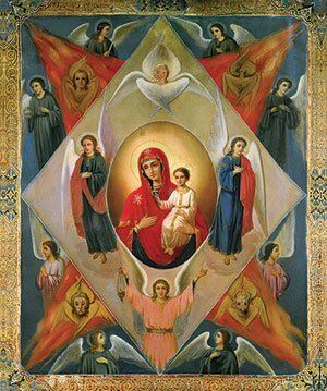 icon of the Mother of God the Unburnt Bush