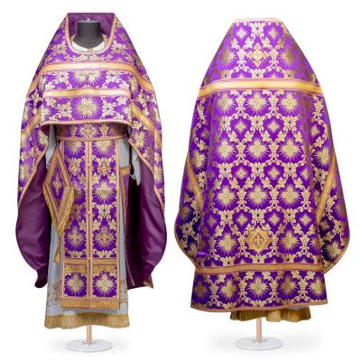 hand sewn priest vestment for the lent