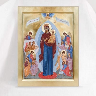 Joy of All Who Sorrow hand-painted icon