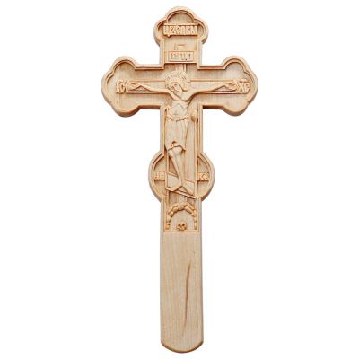 carved cross monk's for tonsure