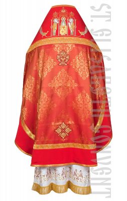 red Russian-style priest vestment 