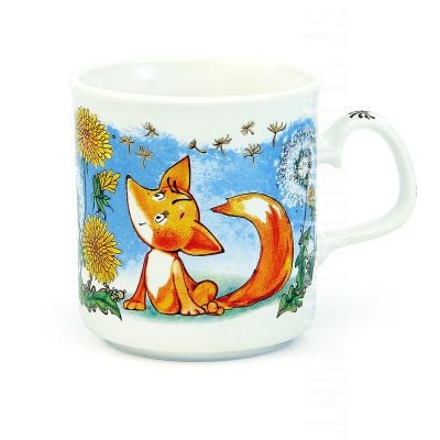 orange foxes cup for children
