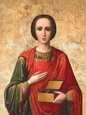 icon of St Pantheleimon