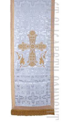 white church silk with a cross analogion cover