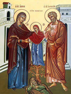 Mother of God w/St Joachim & St Anne