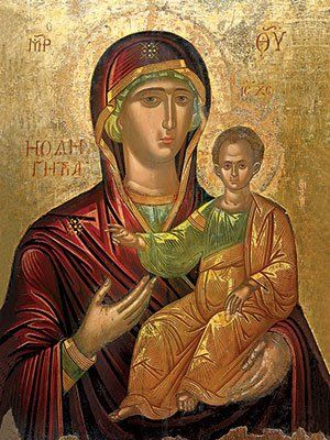 Hodegetria ("Showing The Way") icon of the Mother of God.