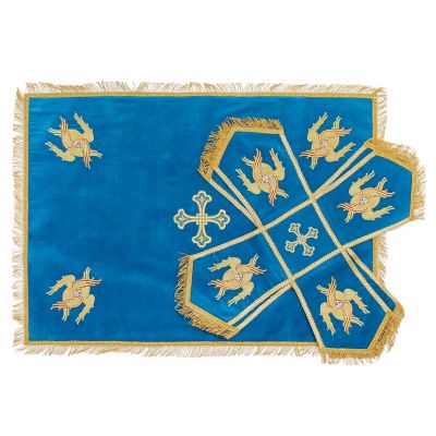 yellow velvet chalice covers