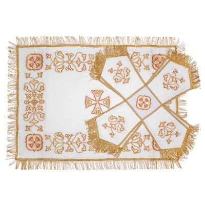 gabardine chalice covers and veil with embroidery