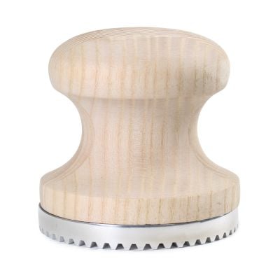 wooden stamp with a silver-plating cover