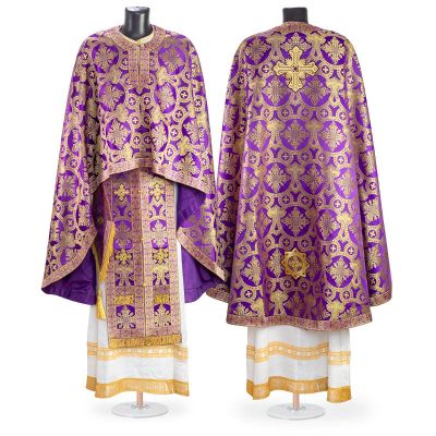 purple Greek-Style Priest Vestment
