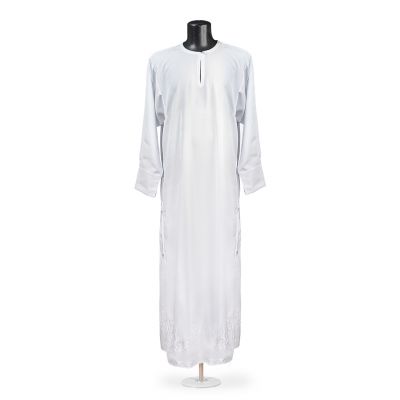 podsakkosnik with embroidered bottom with silver threads