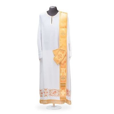 deacon gold orarion and cuffs