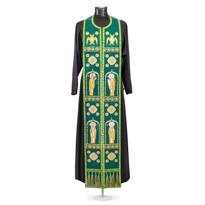 green decorative epitrachelion 