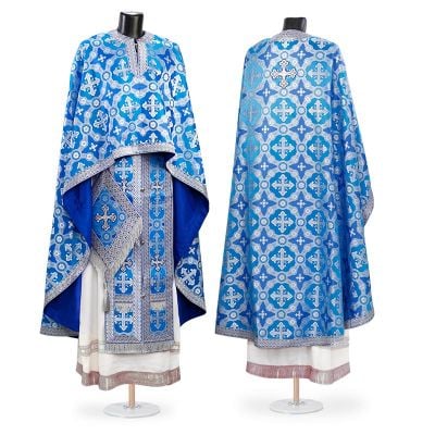 green greek-style priest vestment