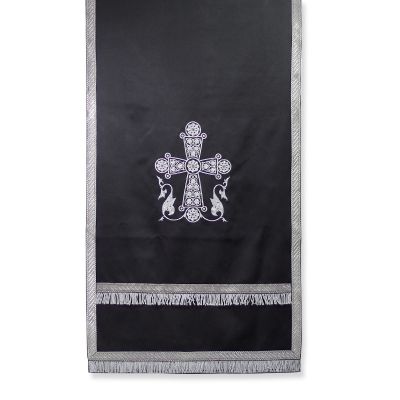 Analogion Cover with Embroidered Silver Cross