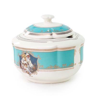 Christmas ceramic sugar bowl