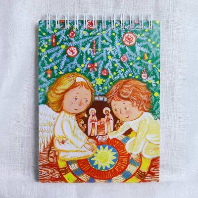 angels on the notebook for children to draw
