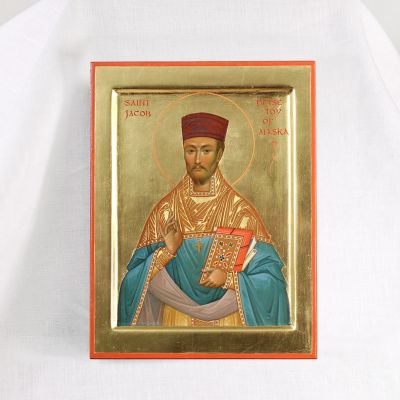 Saint Jacob Netsvetov hand-painted icon 