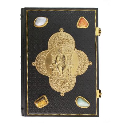 Handmade cover for Epistle with gemstones