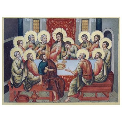 Mystical supper of crushed semi-precious stones with pearls 