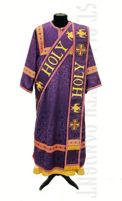 lightweight purple Protodeacon vestment