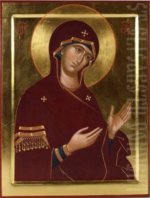 Deesis icon of the Mother of God
