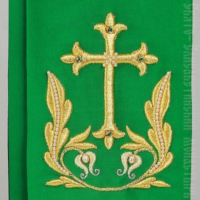 wide green bookmark for the Gospel