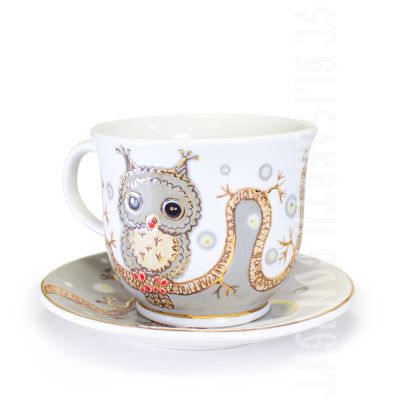 owl coffee mug set