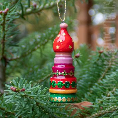Handmade wooden ornament souvenir
