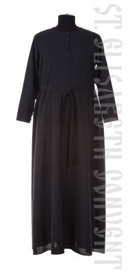 black nun undercassock front view