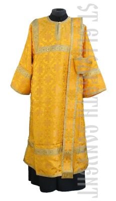 Blue deacon Vestment and orarion with crosses 