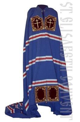 blue cloak for a archbishop or an archimandrite