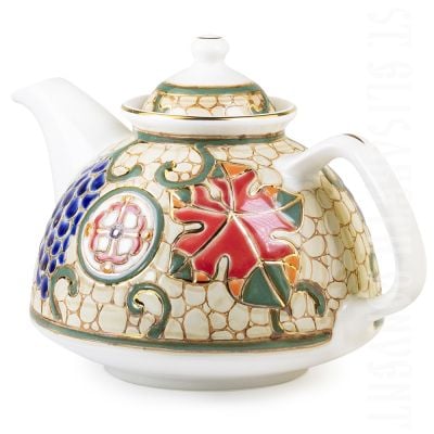 ceramic grape teapot