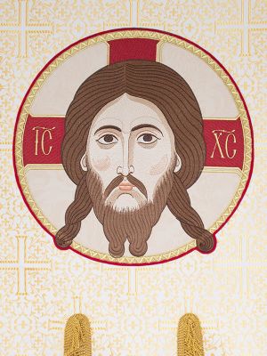Church Banner (Khorugv) with an Icon of Jesus Christ sh1-101-54