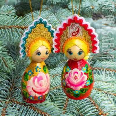 Doll in Kokoshnik with a Flower