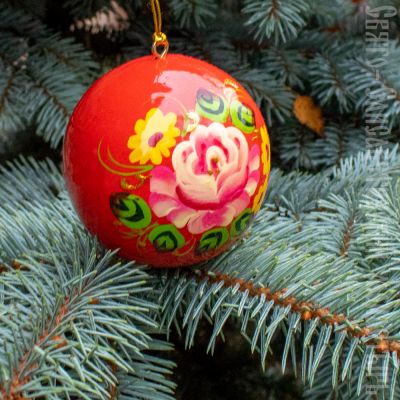 flower Christmas bauble