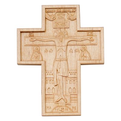 hand-carved cross small