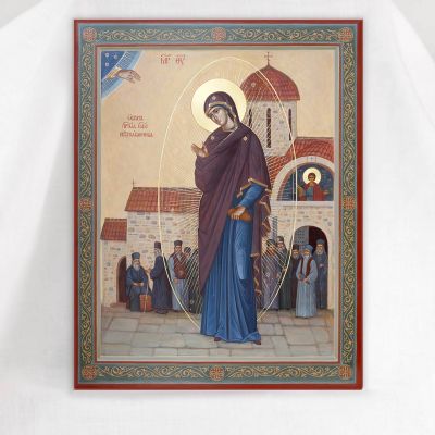 The Light-Painted image of the Mother of God Icon