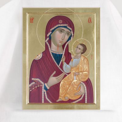Theotokos of Iveron hand-painted icon