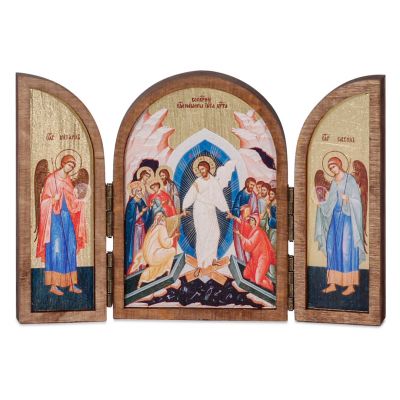 wooden printed icon of Christmas