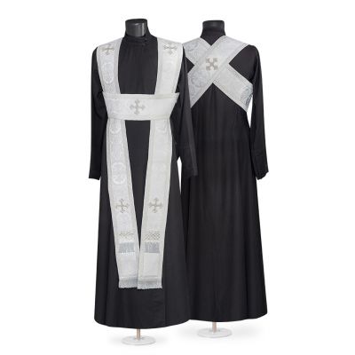 white subdeacon orarion