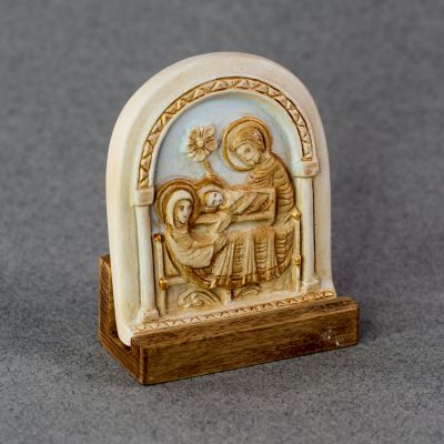 Handmade gypsum icon of the Nativity of Christ