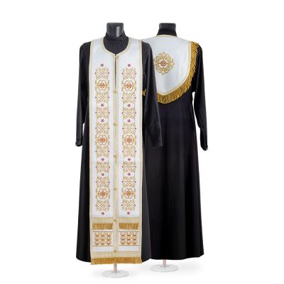 White Coptic-style Priest Epitrachelion