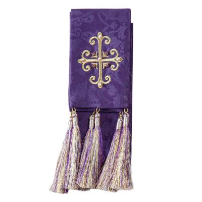 Narrow Bookmark with Cross and Pearls zsh-z-12-1