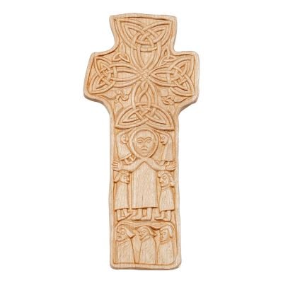 hand-carved wooden cross