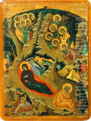 printed icon on wood buy