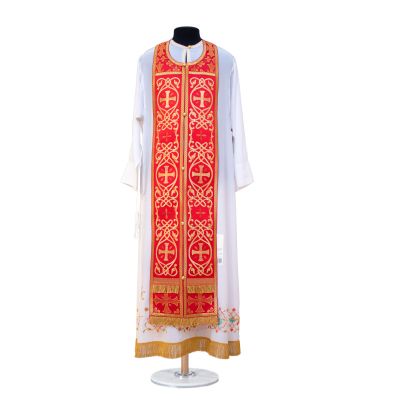 Orthodox vestment in red colour for Resurrection Liturgy