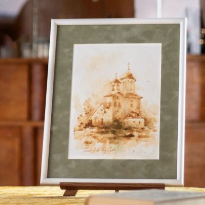 Watercolor painting of the Church of the Holy Spirit