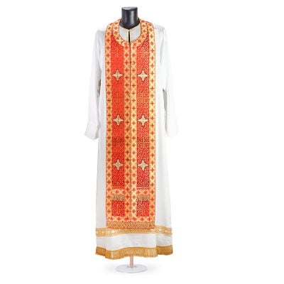 Greek-Style Priest Vestment with Embroidery of Christ